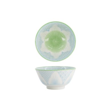 Tokyo Design Studio Tayo Bowl Lily Flower Light Blue, Porcelain, Ø 13.5 × 6.8 cm, 300 ml