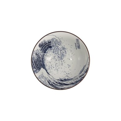Ramenschale Hokusai Blau/Weiß, Porzellan, Ø 17 × 8 cm, Art.-Nr. 21329