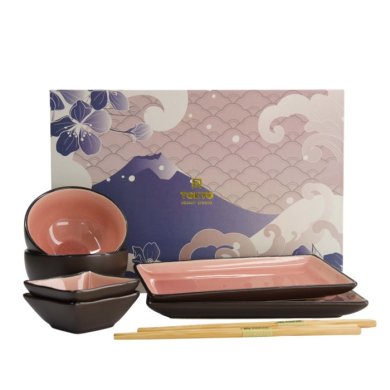 TDS, Glassy Pink Giftset, 8-piece set, Item No. 21514