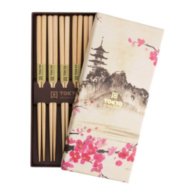 Wooden Brown Chopstick Set at g-HoReCa (picture 1 of 5)