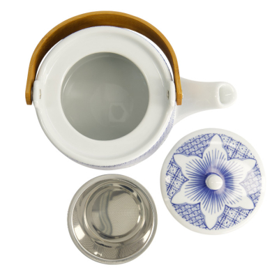 Teapot Lily Flower in Gift Box, Porcelain, 800 ml, Item No. 21710
