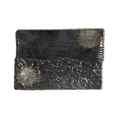 TDS, Plate, Black, 21x14.5x2.5cm, Item No. 21998