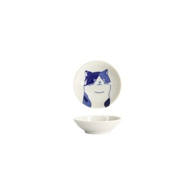 Tokyo Design Studio Soy Sauce Dish, Kawaii Cat Mike, Ø 9 x 2.7 cm