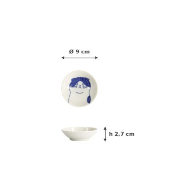 Soy Sauce Dish, Kawaii Cat Scottish, Ø 9 x 2.7 cm, Item No. 22072