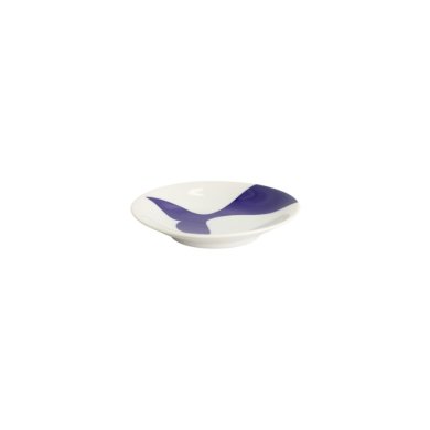 Plate Kawaii Whale Blue/White, Porcelain, Ø 13.7 × 2.4 cm, Item No. 22080