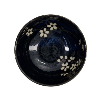 TDS, Bowl, Cobalt Blue Sakura, Ø 16x8.5cm, Item No. 22114