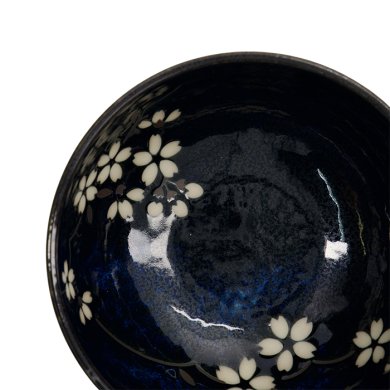 TDS, Bowl, Cobalt Blue Sakura, Ø 16x8.5cm, Item No. 22114
