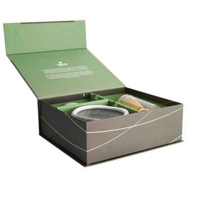 TDS, Matcha Bowl Giftset , 4 piece-set, 11 x 8 cm, Grey, Item No. 22118