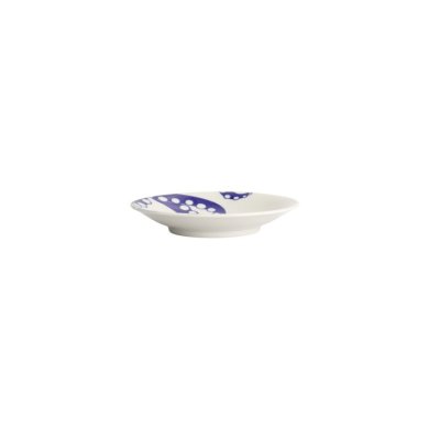 Plate Kawaii Octopus Blue/White, Porcelain, Ø 13.7 × 2.4 cm, Item No. 22127