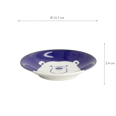TDS, Teller, Kawaii Eisbär, Ø 13,7 x 2,4 cm, Art.-Nr. 22128