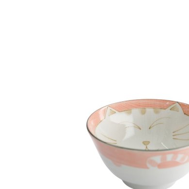 Tayo-Schale Kawaii Katze Neko Rosa, Porzellan, Ø 13,5 × 6,8 cm, 300 ml, Art.-Nr. 2222