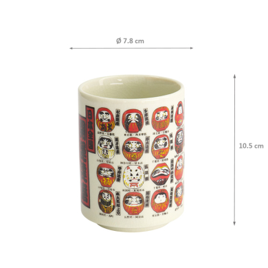 TDS, Teacup, Daruma, Ø 7.8x10.5cm 300ml, Item No. 22230