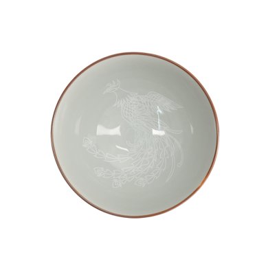 Rice Bowl Kawaii Luster Phoenix Red, Porcelain, Ø 11.5 × 6 cm, 300 ml, Item No. 22255