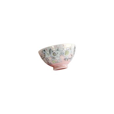 Reisschale Kawaii Funny Cat Rosa, Porzellan, Ø 11,5 × 6 cm, 300 ml, Art.-Nr. 22256