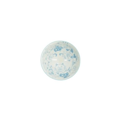 Reisschale Kawaii Funny Cat Blau, Porzellan, Ø 11,5 × 6 cm, 300 ml, Art.-Nr. 22257
