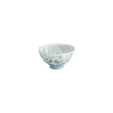 Reisschale Kawaii Funny Cat Blau, Porzellan, Ø 11,5 × 6 cm, 300 ml, Art.-Nr. 22257