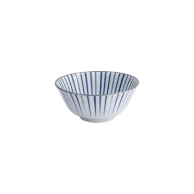 Tayo-Schale Natsu Tokusa Blau/Weiß, Porzellan, Ø 15,2 × 6,7 cm, 500 ml, Art.-Nr. 22327