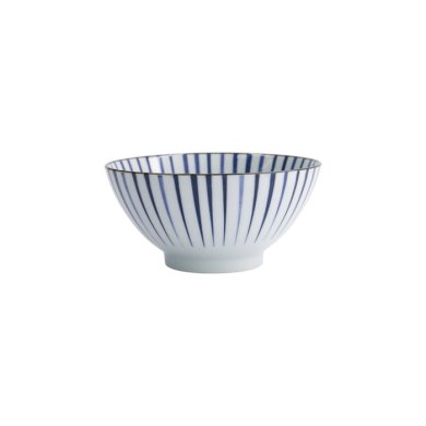 Reisschale Natsu Tokusa Mixed Bowl Blau/Weiß, Porzellan, Ø 17,8 × 9,5 cm, 1 l, Art.-Nr. 22334