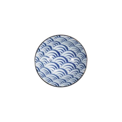 Tayo-Schale Natsu Nami Blau/Weiß, Porzellan, Ø 15,2 × 6,7 cm, 500 ml, Art.-Nr. 22336