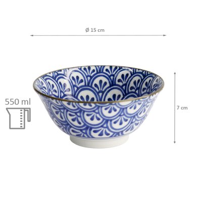 TDS, Rice Bowl, Mixed Bowls Kristal, Ø 15x7cm 550ml - Item No: 2280