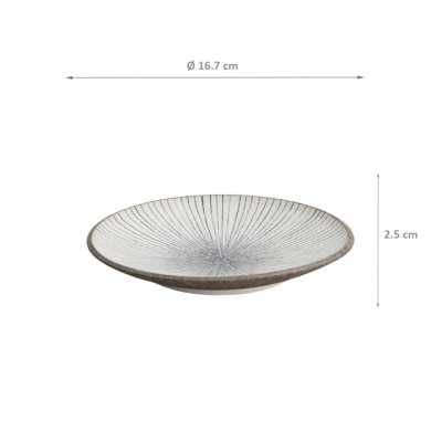 TDS, Runder Teller, Satomaki Tokusa, Ø 16,7x2,5cm, Art.-Nr. 33177