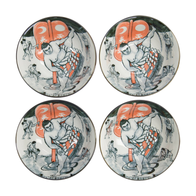TDS, Bowls Set, Asakusa, 4-piece set, Giftset, Ø 14.8 x 7cm 550 ml, Sumo  - Item No. 33241