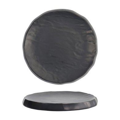 Tokyo Design Studio Runder Teller Iwate Black Rock, Melamin, Ø 23 × 2 cm