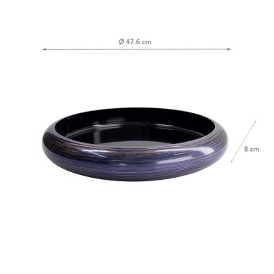 TDS, Sushi Oke, Brush, Außen 47,6 x 8cm, innen 40,9 x 5,4 cm, Lila/Gold - Art Nr. 33303