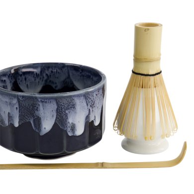 TDS, Matcha Giftset, Kanegin Green/Navy,  4-piece set , 11x8cm Item No. 33374