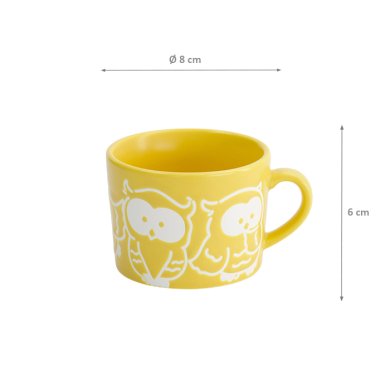 TDS, Mug Giftset, 4-piece set, Kawaii Animals, Ø 8 x 6cm, Item No. 33396