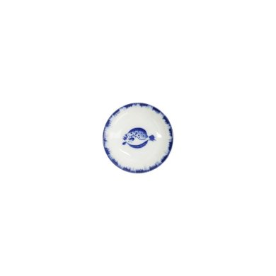 Sauce Bowl Flounder Blue/White, Porcelain, Ø 9 × 2 cm, Item No. 33561