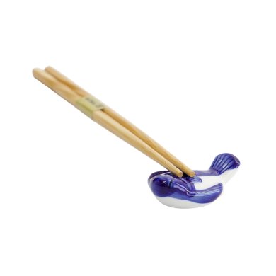TDS, Chopstick Rest, Fish Blue, Item No. 33572