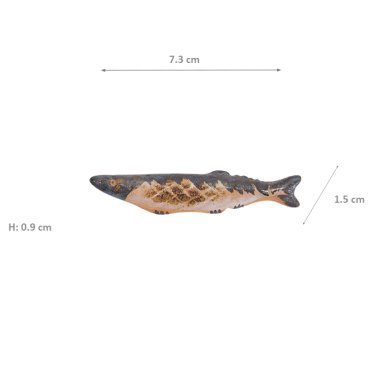 TDS, Kawaii Chopstick Rest, Sanma Fish, 7.3x1.5x0.9cm, Item No. 33656