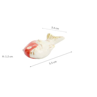 TDS, Kawaii Chopstick Rest, Red Snapper, 5.5x3.4x1.2cm, Item No. 33660