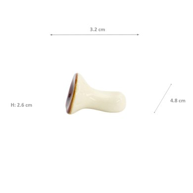 TDS, Kawaii Chopstick Rest, Mushroom, 3.2x4.8x2.6cm, Item No. 33666