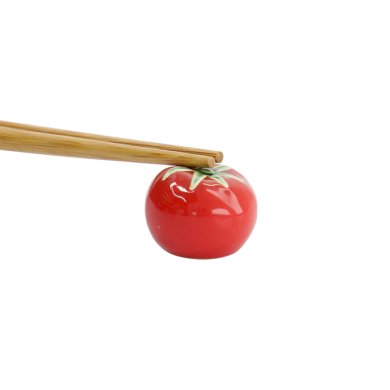 TDS, Kawaii Chopsticks Rest, Tomato, 3.1x2.2cm, Item No. 33673
