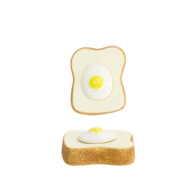 TDS, Kawaii Chopstick Rest, Toast, 3.1x3.9x1.5cm, Item No. 33680