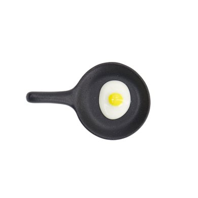 TDS, Kawaii Chopstick Rest, Pan with Egg, 6.7x4.3x2.1cm, Item No. 33688