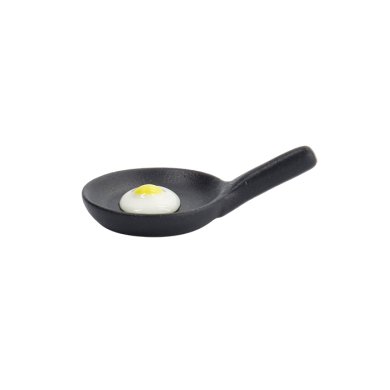 TDS, Kawaii Chopstick Rest, Pan with Egg, 6.7x4.3x2.1cm, Item No. 33688