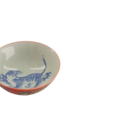 Schale Kawaii Tiger Rot, Porzellan, Ø 14,5 × 6,5 cm, 500 ml, Art.-Nr. 33830
