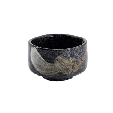 TDS, Matcha Bowl, Black Brush, Ø12x7.5cm, 500ml, Item No. 33904