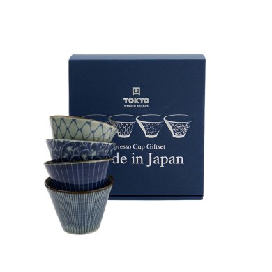 TDS, Mashiko Cup Gift Set, 4-piece set, Ø 7.5x5.3cm, Item No. 34020