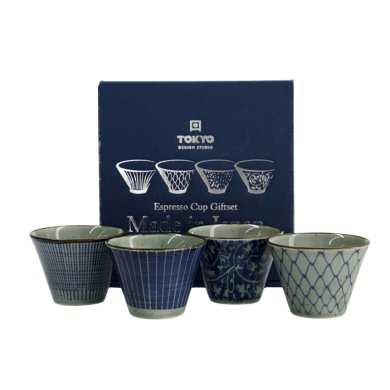 TDS, Mashiko Espresso-Tasse Geschenkset, 4-tlg., Ø 7.5x5.3cm, Art.-Nr. 34020