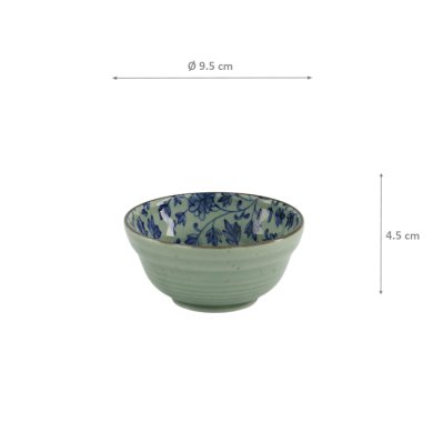 TDS, Mashiko Bowl, Kyokarakusa, Ø 9.5 x 4.5 cm - Item No. 34021