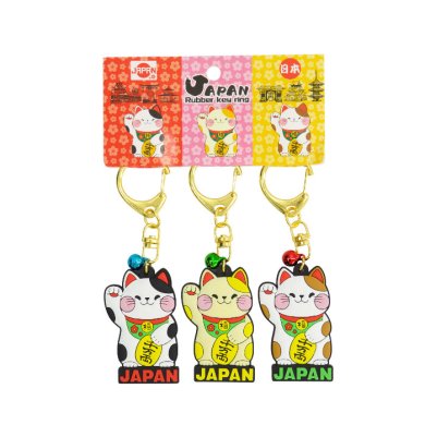 TDS, Schlüsselanhänger, Japan Lucky Cat, 3-tlg., Art Nr. 34114