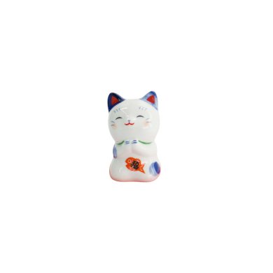 TDS, Lucky Cat, Decoration, Blue, 6 cm - Item No. 34131