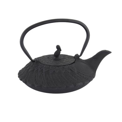 TDS, WY Cast Iron Teapot, Crane XH, Black, 0.8 L, Item No. 34142