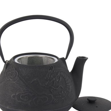 TDS, WY Teekanne aus Gusseisen, Dragon, Schwarz, 1,2 L, Art-Nr. 34149