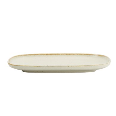 TDS, Ovaler Teller, Umizuna Beige, 24x16x11cm, Art Nr. 34288
