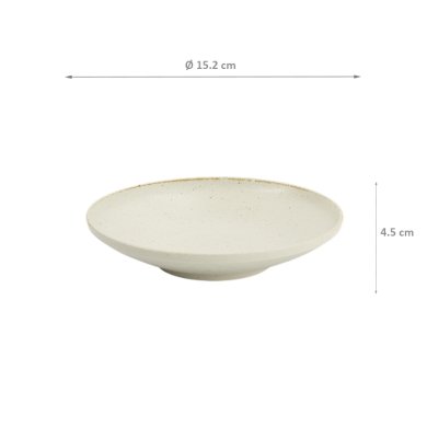 TDS, Bowl, White, Ø 12.9 x 7cm, Item No. 34290